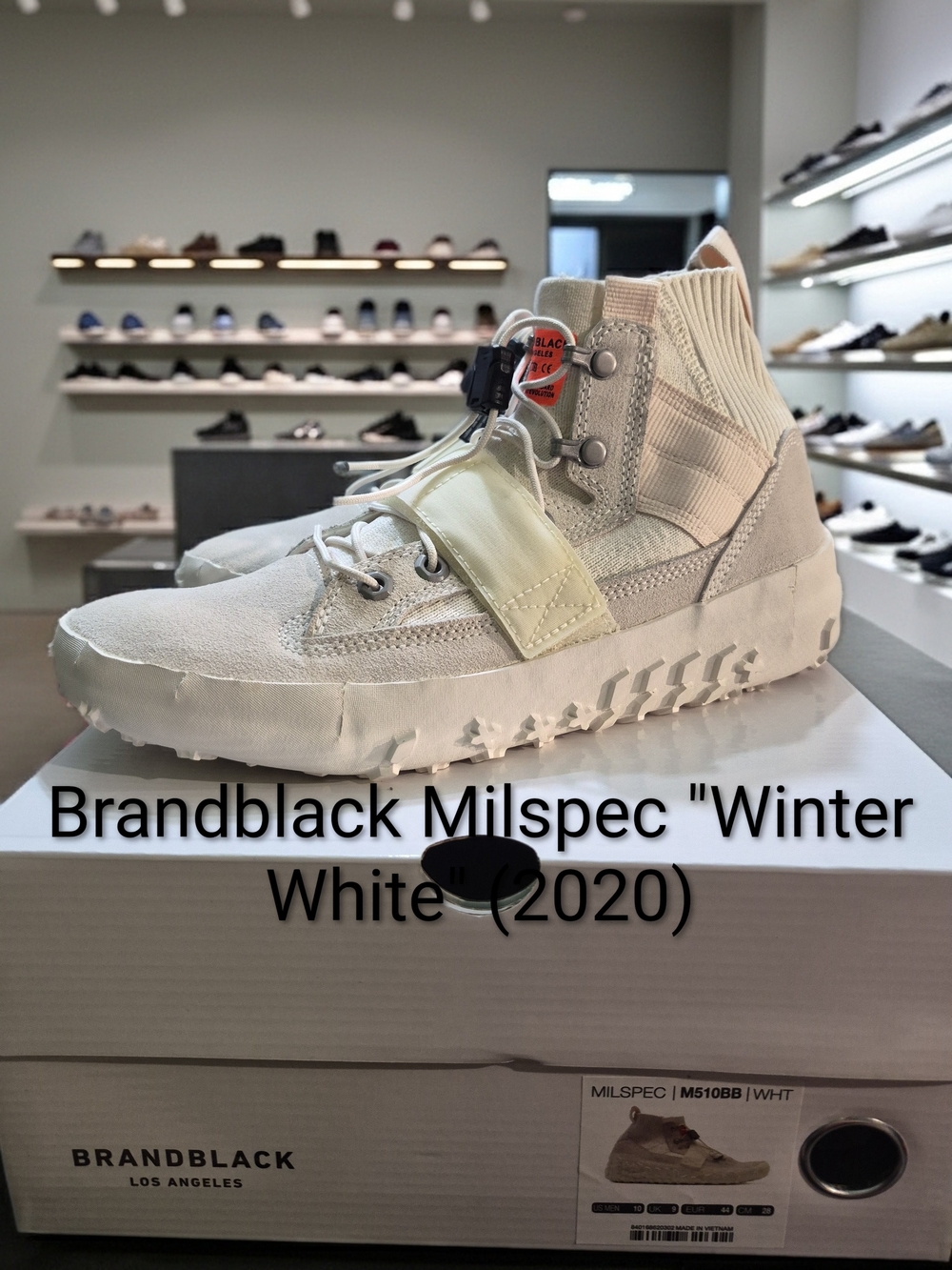 Brandblack Milspec Sneaker "Winter White" (2020) M10/W11.5 NWT & OG BOX